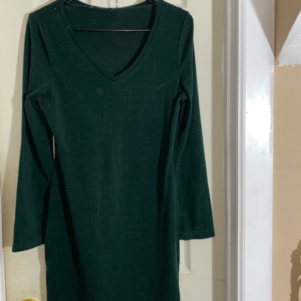 Forest Green Sweater Dress